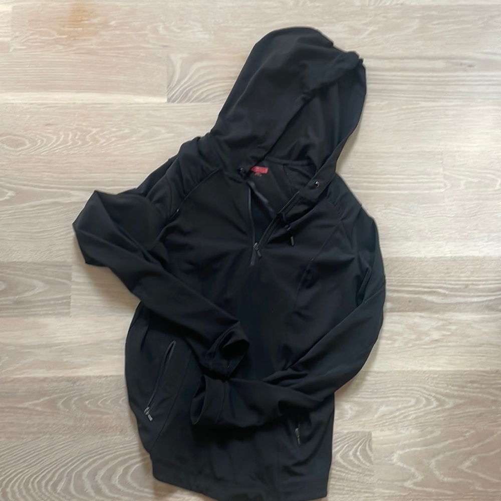 COPY - Spanx Silhouette Quarter Zip Jacket Black size small